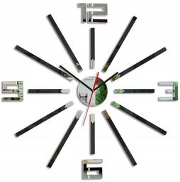 Zegar ścienny Naklejany Duży Nowoczesny Akrylowy na Ścianę