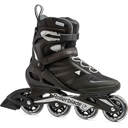 Rollerblade ZETRABLADE, męskie łyżworolki, odpowiednie dla początkujących, czarne/srebrne,