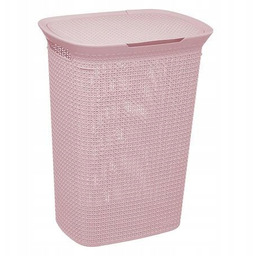 Kosz na pranie Scandi 57l różowy
