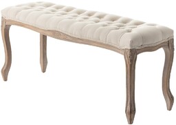 Ławka Isacco cream 114x38x48cm, 114 x 38 x