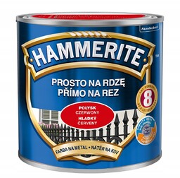 Hammerite Farba Na Rdzę Czerwony Połysk 2.5L