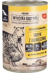 WIEJSKA ZAGRODA Karma dla psa Indyk z jagnięciną