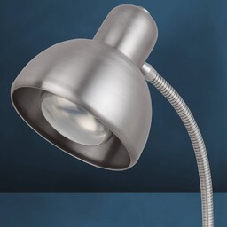 Busch Lampa stołowa RETRO, aluminiowy / szary /