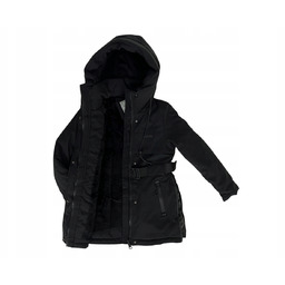 Kurtka dziewczęca parka zimowa czarna Zima dla dziewczynki