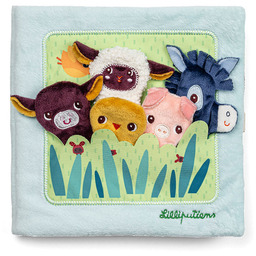 Książeczka aktywizująca Młode zwierzątka Lilliputiens 83856 z mini-pacynkami