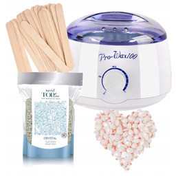 Zestaw do depilacji woskiem w dropsach Crystal 250g