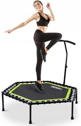 OneTwoFit Trampolina fitness domowa do ćwiczeń z uchwytem