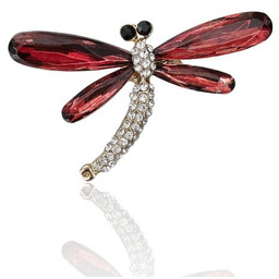 ankabizuteria.pl Broszka z kryształami hydrotermalnymi WAŻKA