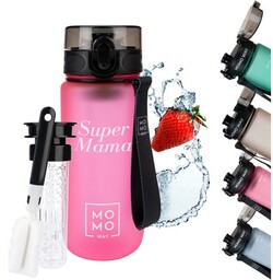 Butelka na wodę Super Mama 600 ml różowa