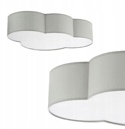 Tk Lighting Lampa sufitowa chmurka szara Cloud