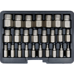 Wykrętaki do uszkodzonych śrub wewnętrznych YATO YT-06034 3-23mm
