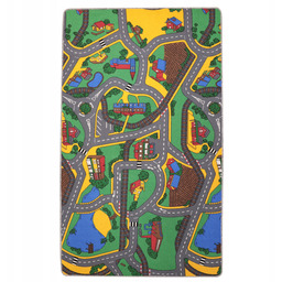 Dywan dla dzieci Kolorowy Dywan Dziecięcy Ulice Wieś