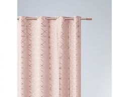 ZASŁONA GLAMMY - Pudrowy Róż 140x250 PRZELOTKA
