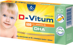 D-Vitum 600 j.m. witaminy D DHA 30 kapsułek