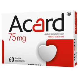 Acard 75 mg tabletki dojelitowe, 60tabletek