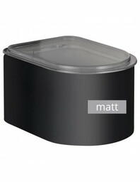Wesco Pojemnik metalowy 1,0l LOFT czarny MATT