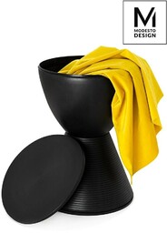 King Home Stołek ze schowkiem Tamburo PP612.BLACK
