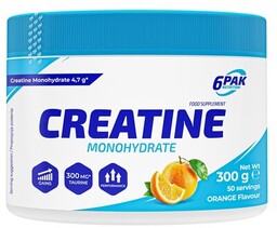 6PAK Creatine Monohydrate - 300g - Orange -