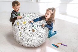 Piłka balonowa XXL, do kolorowania