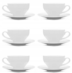 Lubiana Paula 6x Filiżanka 300 ML Spodek 17
