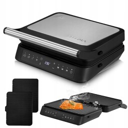 Grill Elektryczny Opiekacz Rozkładany 2000W Timer Panini 2