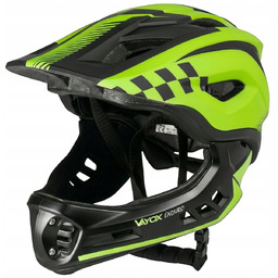 KASK ROWEROWY DZIECIĘCY MTB REGULOWANY FULL FACE SZCZĘKOWY