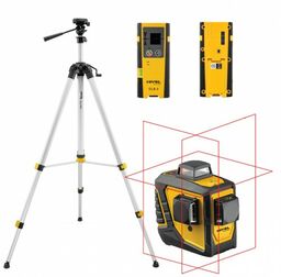 Laser krzyżowy NIVEL SYSTEM CL3D ZESTAW Statyw +