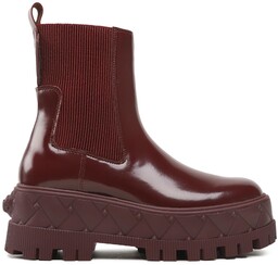 Botki Kurt Geiger London Chelsea 9353754109 Bordowy