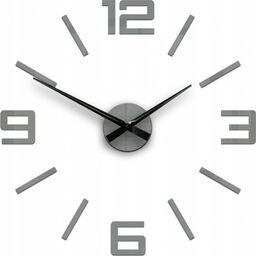 Zegar ścienny naklejany duży nowoczesny akrylowy na ścianę