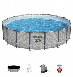 Basen Ogrodowy Stelażowy Duży XXL Bestway 549cm 122cm