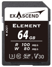 Exascend EX64GSDA1 Element - karta pamięci, 64GB, SDXC,