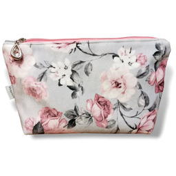 Kosmetyczka damska organizer do torebki etui kosmetyczka welurowa