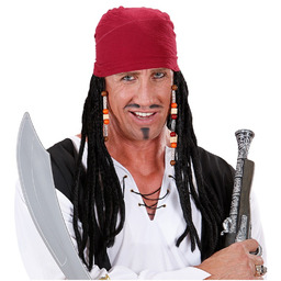 Piracka bandana karaibska z dredami