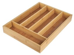 TADAR Wkład do szuflady na sztućce bambusowy 35,5x26,5x5