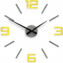 Zegar ścienny naklejany duży nowoczesny akrylowy na ścianę