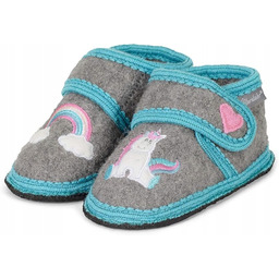 STERNTALER SZARE KAPCIE DZIECIĘCE Z NASZYWKĄ JEDNOROŻCA