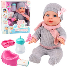 ND24_30514 Lalka Bobas Siusiająca Akcesoria Piel