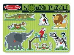 Puzzle dźwiękowe układanka - zoo