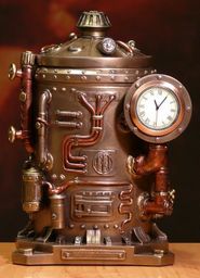 Maszyna Czasu zegar Szkatułka Steampunk