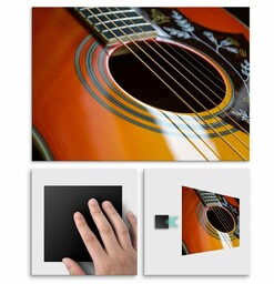 Plakat metalowy gitara L