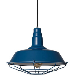 Lampa wisząca metalowa Retro ABR-RRP-N-E27 Abruzzo industrialna niebieski