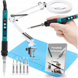 Lutownica Techrebal T1-PRO Mocna 80W Zestaw Lampa Kosmetyczna