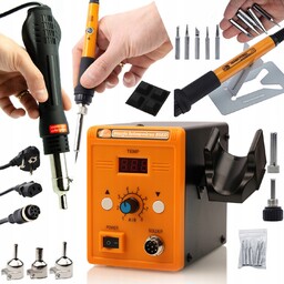 Stacja Lutownicza Hot-air Spawarka Do Plastiku 858D Lutownica