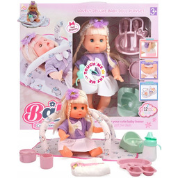 INTERAKTYWNA LALKA BOBAS SIKAJACA Z NOCNIKIEM MATA WŁOSY