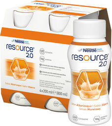 Resource 2.0, preparat odżywczy, smak morelowy, 4 x