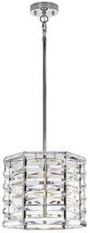 Lampa kryształowa wisząca Shoal polerowany nikiel SHOAL-1P -