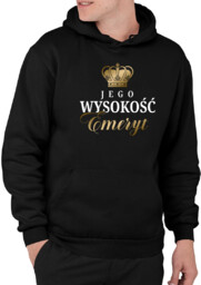 Jego wysokość emeryt - męska bluza na prezent
