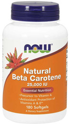 NOW Natural Beta Carotene 25000 IU 180caps
