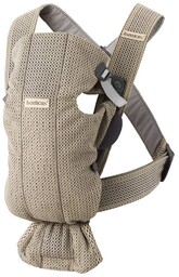 BabyBjorn, Mini, Nosidełko, Mesh, Szary Beż, 3D
