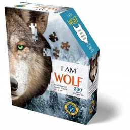 Puzzle konturowe 300 I am Biały Tygrys 370x250